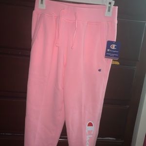 pink champion sweatpants